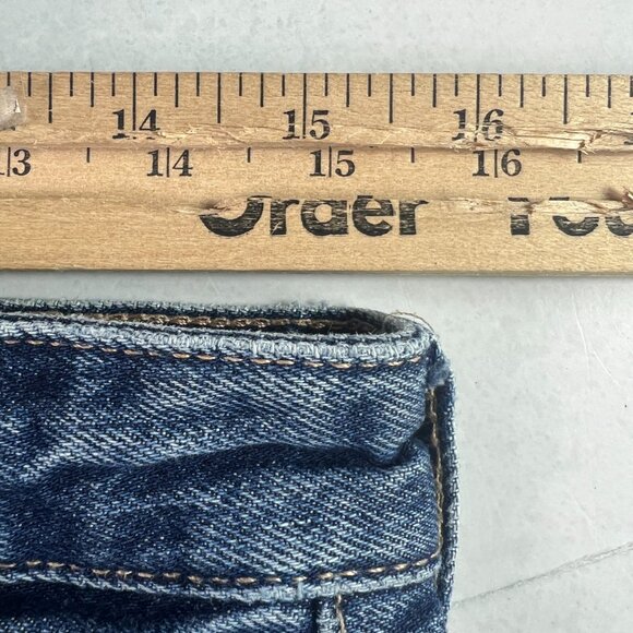 Zara Jeans Women's 31x33* High Rise Wide Leg Blue Faded Cotton Denim Tag 8 - Picture 16 of 16